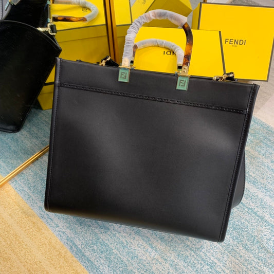 FI Sunshine Medium Black For Women, Handbags, Shoulder And Crossbody Bags 13.7in/35cm FF 8BH386ABVLF0KUR