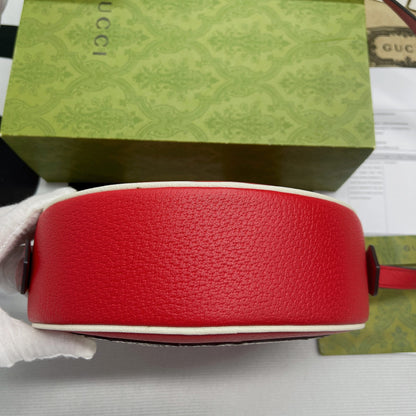 gg x Adidas Ophidia Shoulder Bag Red For Women, Women&#8217;s Bags 8.6in/22cm gg 702626 DJ24T 6484
