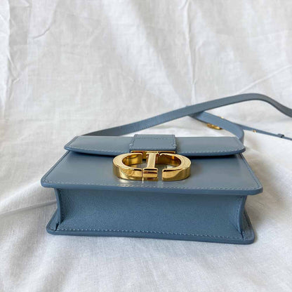 Dior micro 30 Montaigne blue crossbody bag