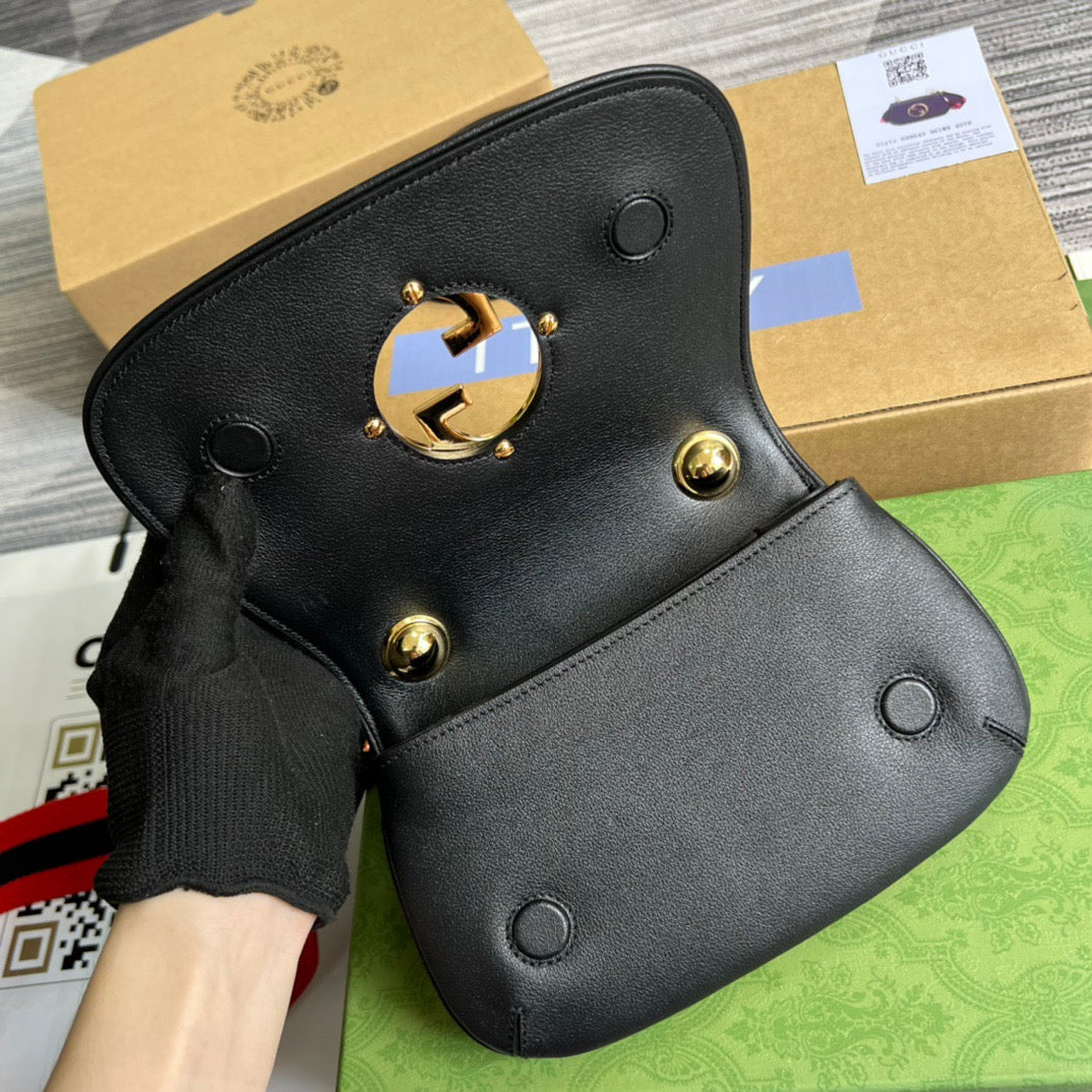 gg Blondie Mini Bag Black For Women, Women&#8217;s Bags 8.7in/22cm gg‎ ‎698643 UXXAG 1064
