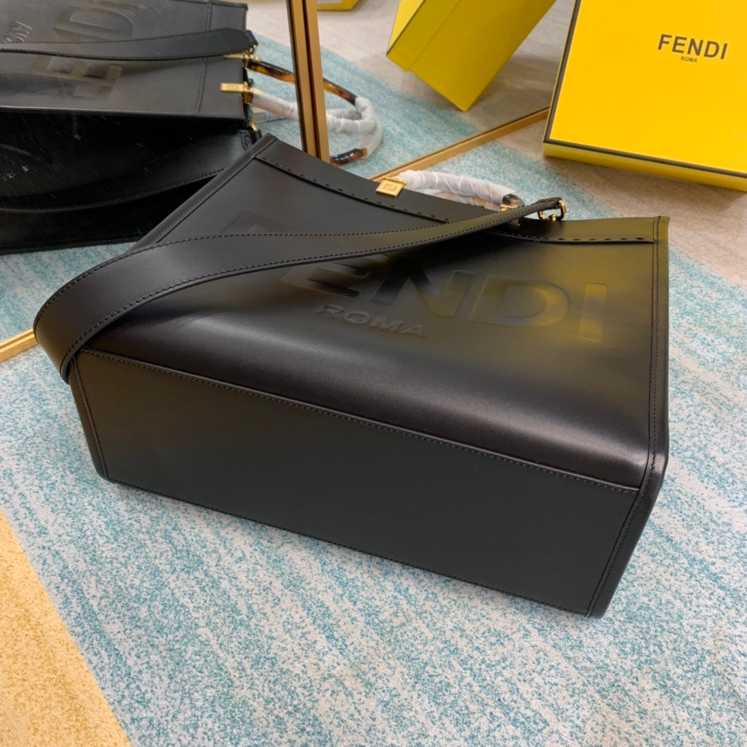 FI Sunshine Medium Black For Women, Handbags, Shoulder And Crossbody Bags 13.7in/35cm FF 8BH386ABVLF0KUR