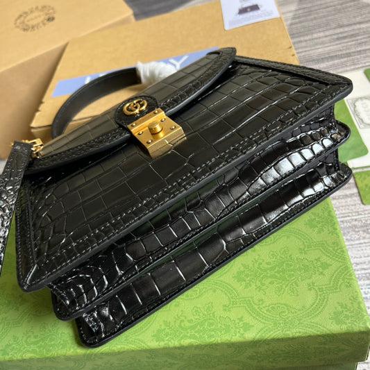 gg Ophidia Small gg Top Handle Bag Balck For Women, Women&#8217;s Bags 9.8in/25cm gg