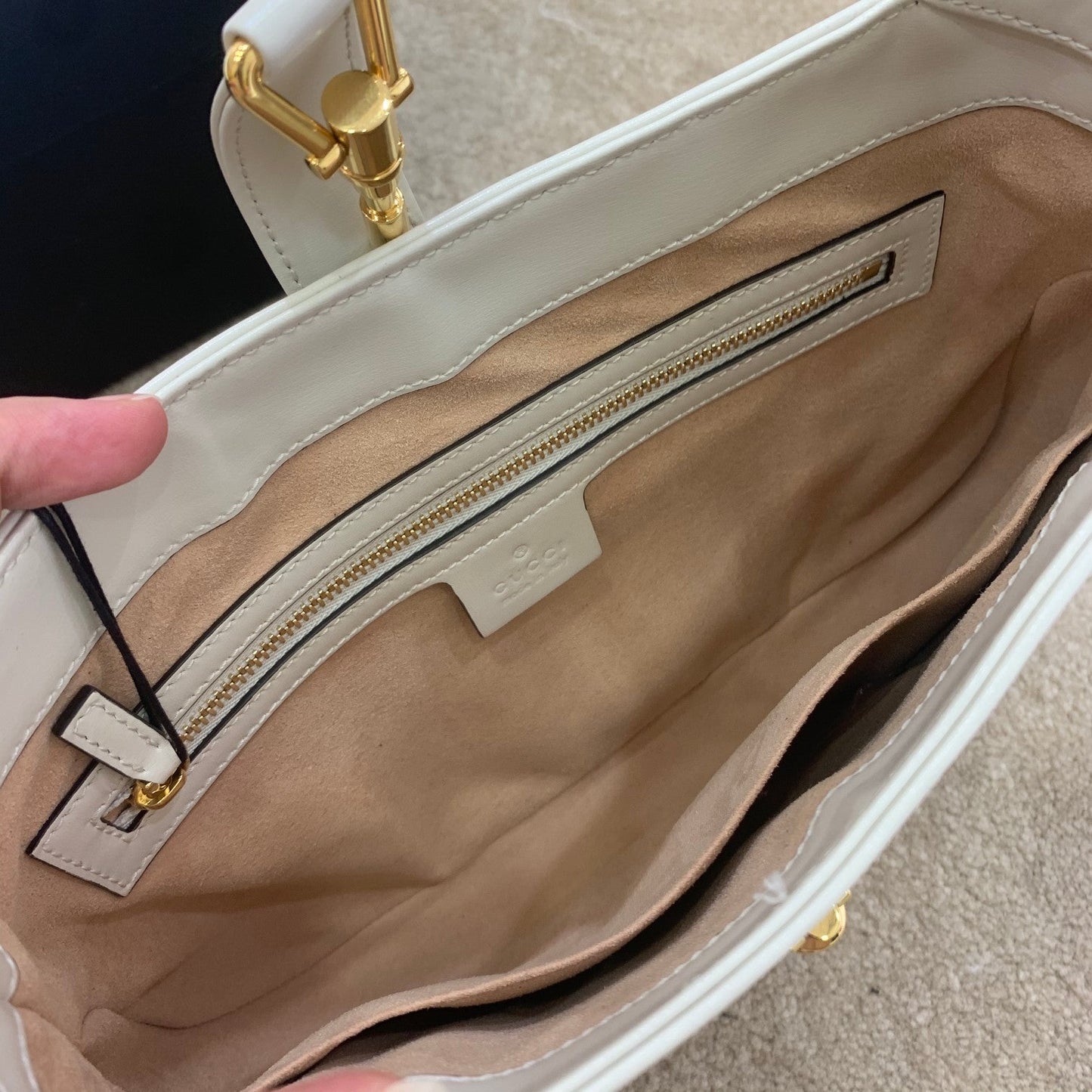gg Jackie 1961 Small Shoulder Bag White For Women 10.8in/27.5cm gg 636709 10O0G 9022