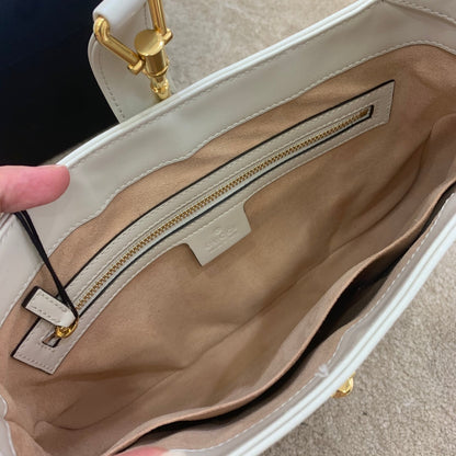 gg Jackie 1961 Small Shoulder Bag White For Women 10.8in/27.5cm gg 636709 10O0G 9022