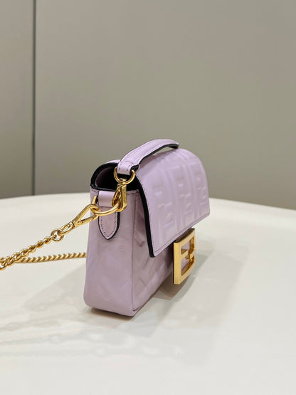 FI Baguette Purple For Women, Handbags, Shoulder And Crossbody Bags 7.5in/19cm FF 8BS017