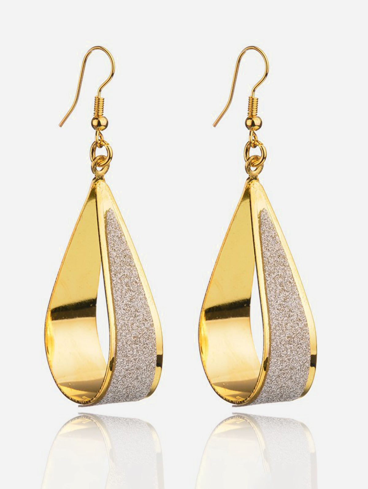 Elegant Sparkly Water Droplet Shaped Earrings