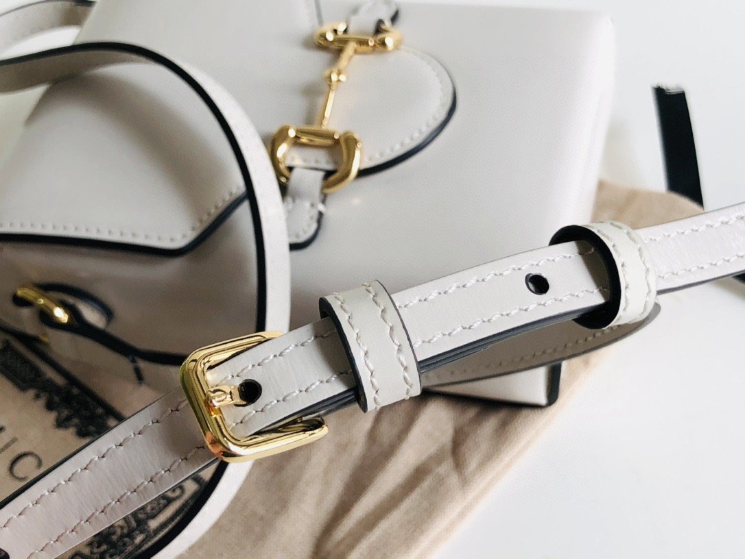 gg Horsebit 1955 Mini Bag For Women White 6.7in/17cm ‎625615