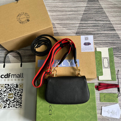 gg Blondie Mini Bag Black For Women, Women&#8217;s Bags 8.7in/22cm gg‎ ‎698643 UXXAG 1064