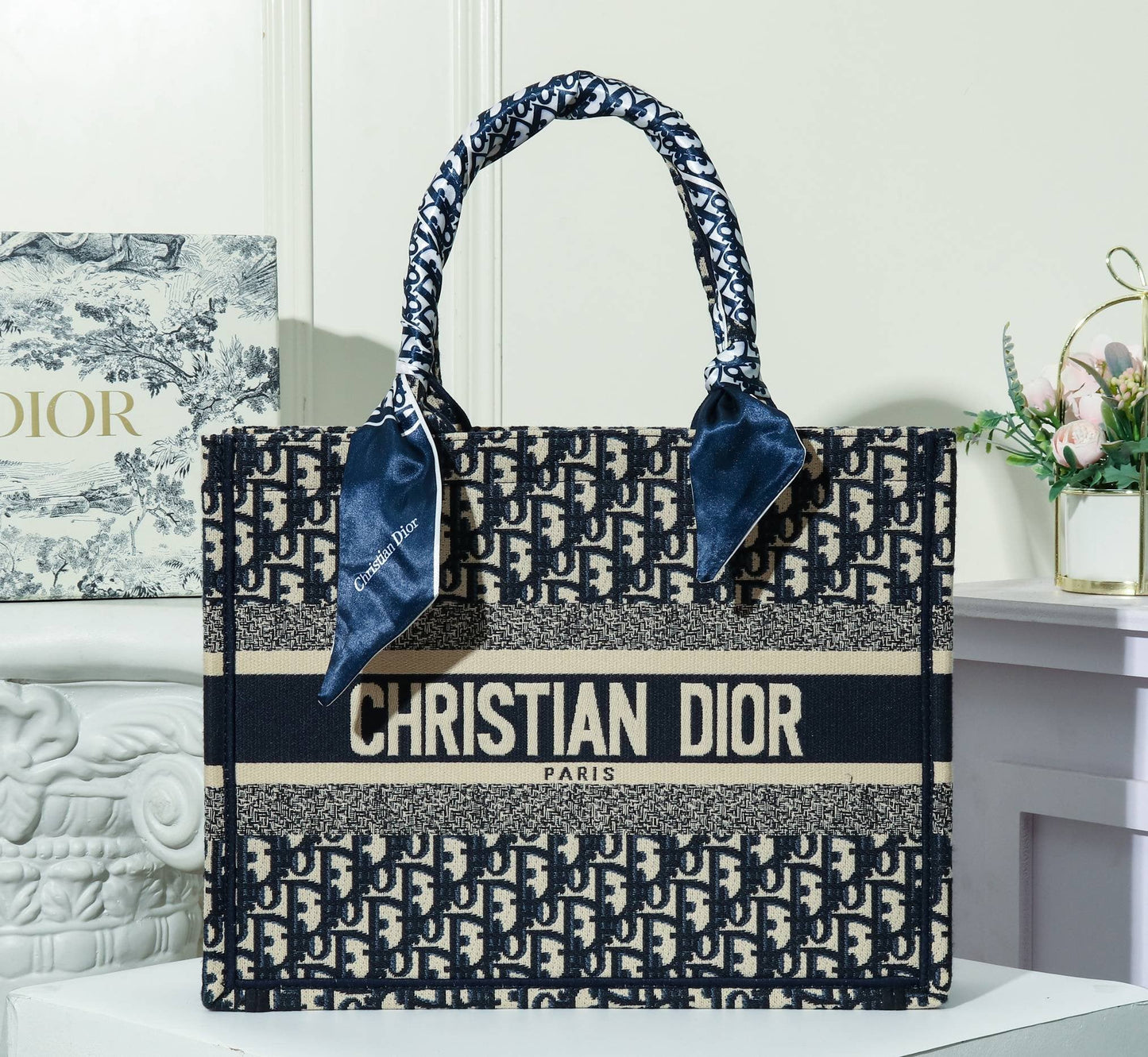 Dior Book Tote Blue