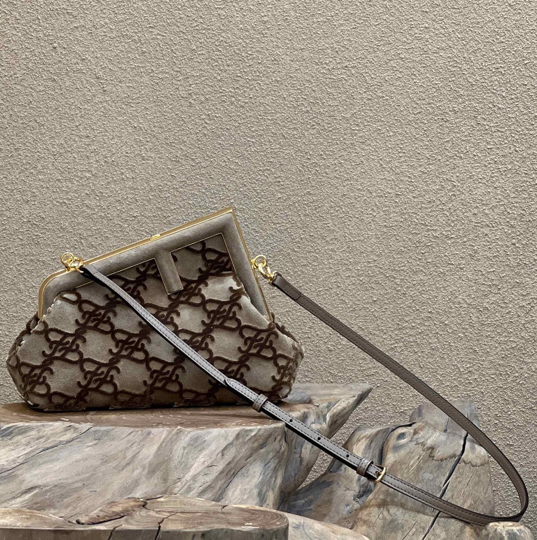 FI First Small Gray Bag For Woman 26cm/10in