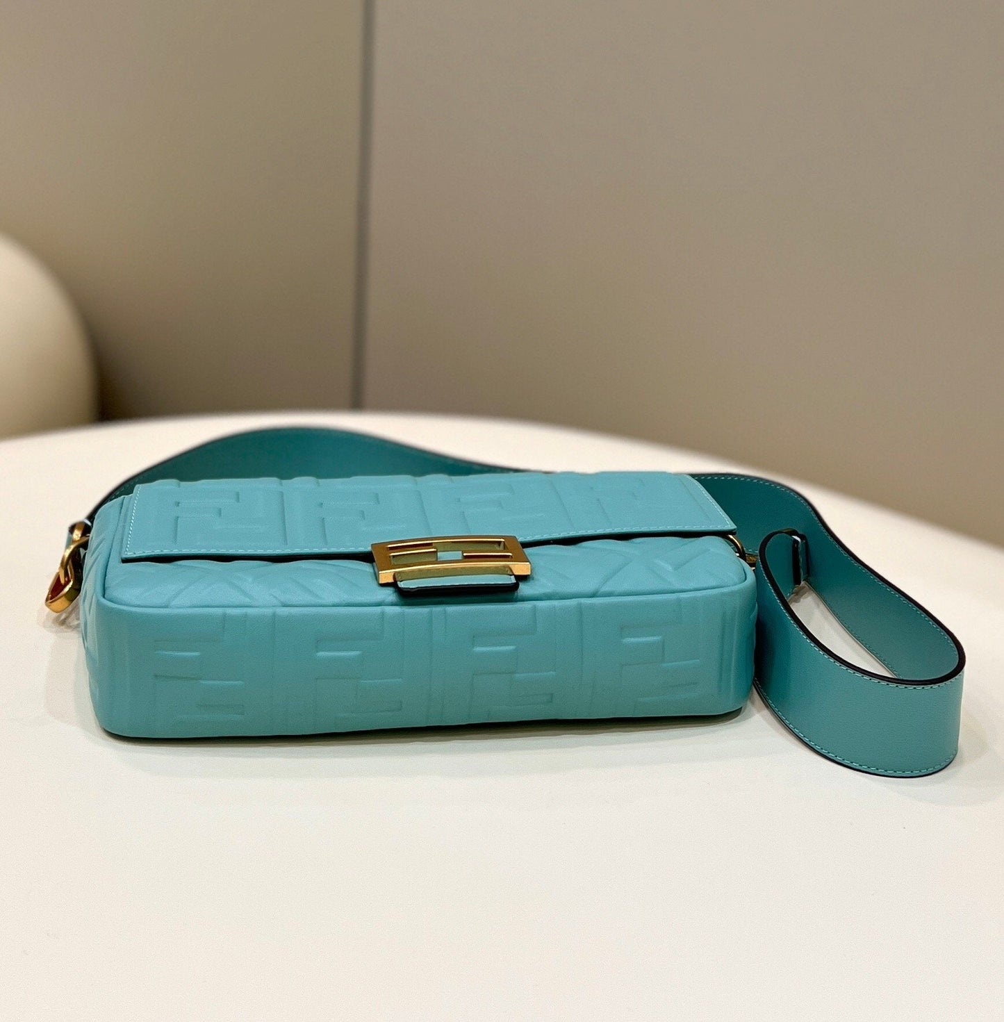 FI Baguette Teal For Women, Handbags, Shoulder And Crossbody Bags 10.6in/27cm FF 8BR600