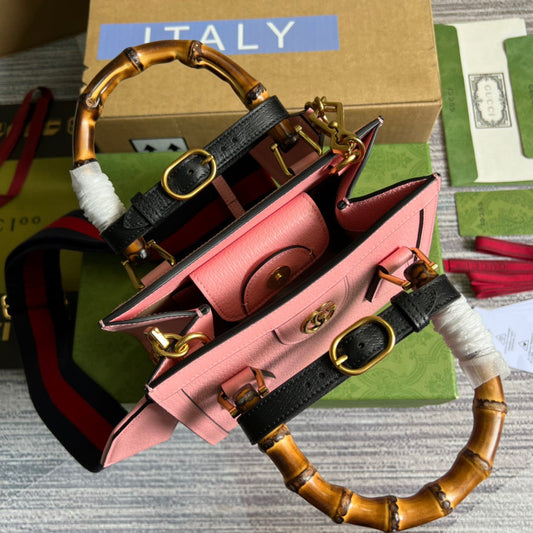 gg Diana Mini Tote Bag Pink For Women, Women&#8217;s Bags 7.9in/20cm gg ‎702732 U3ZDT 5479