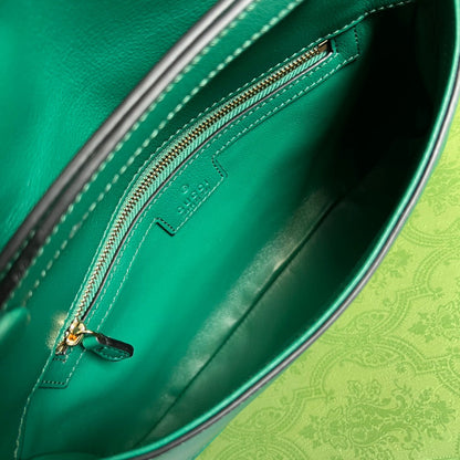 gg Blondie Shoulder Bag Green For Women, Women&#8217;s Bags 11in/28cm gg‎