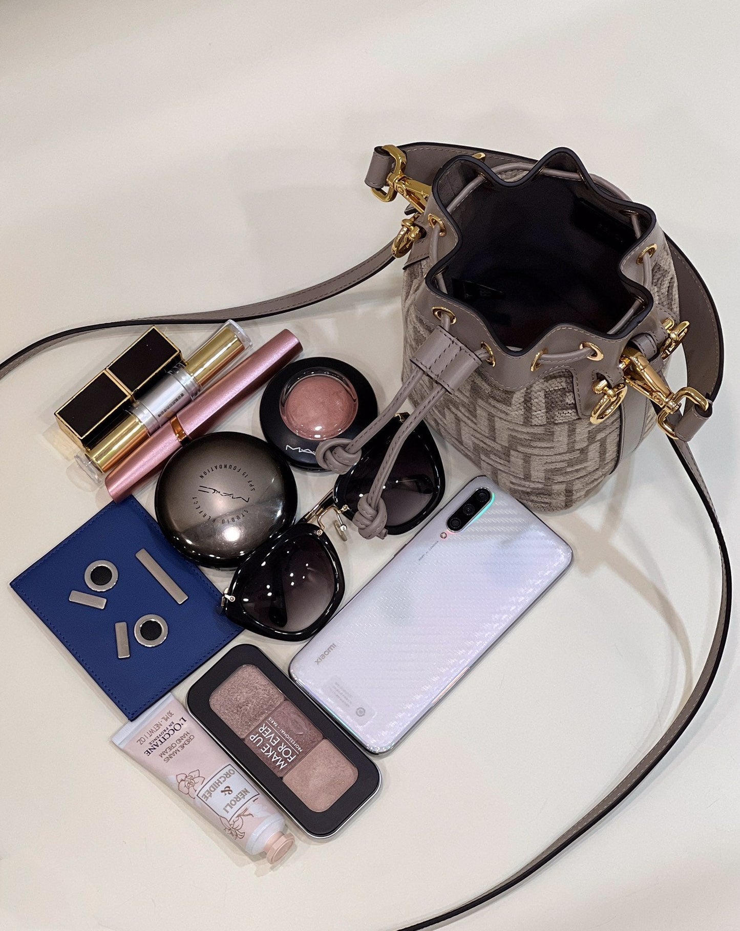 FI Mon Tresor Small Beige Bag For Woman 18cm/7in