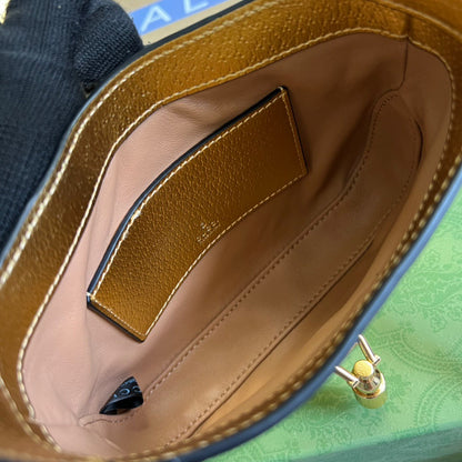 gg Jackie 1961 Lizard Mini Bag Gold For Women, Women&#8217;s Bags 7.5in/19cm gg ‎