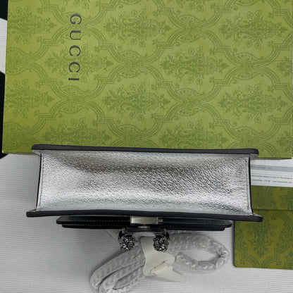 gg Dionysus Super Mini Bag Silver For Women, Women&#8217;s Bags 6.5in/17cm gg 476432 1TRBN 8173