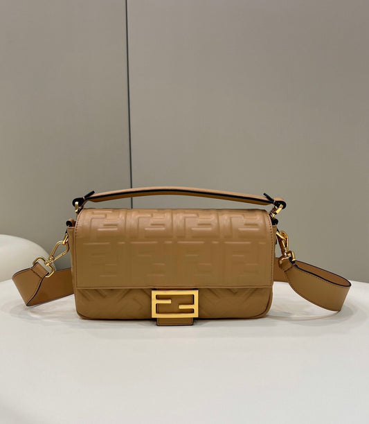 FI Baguette Brown For Women, Handbags, Shoulder And Crossbody Bags 10.6in/27cm FF 8BR600