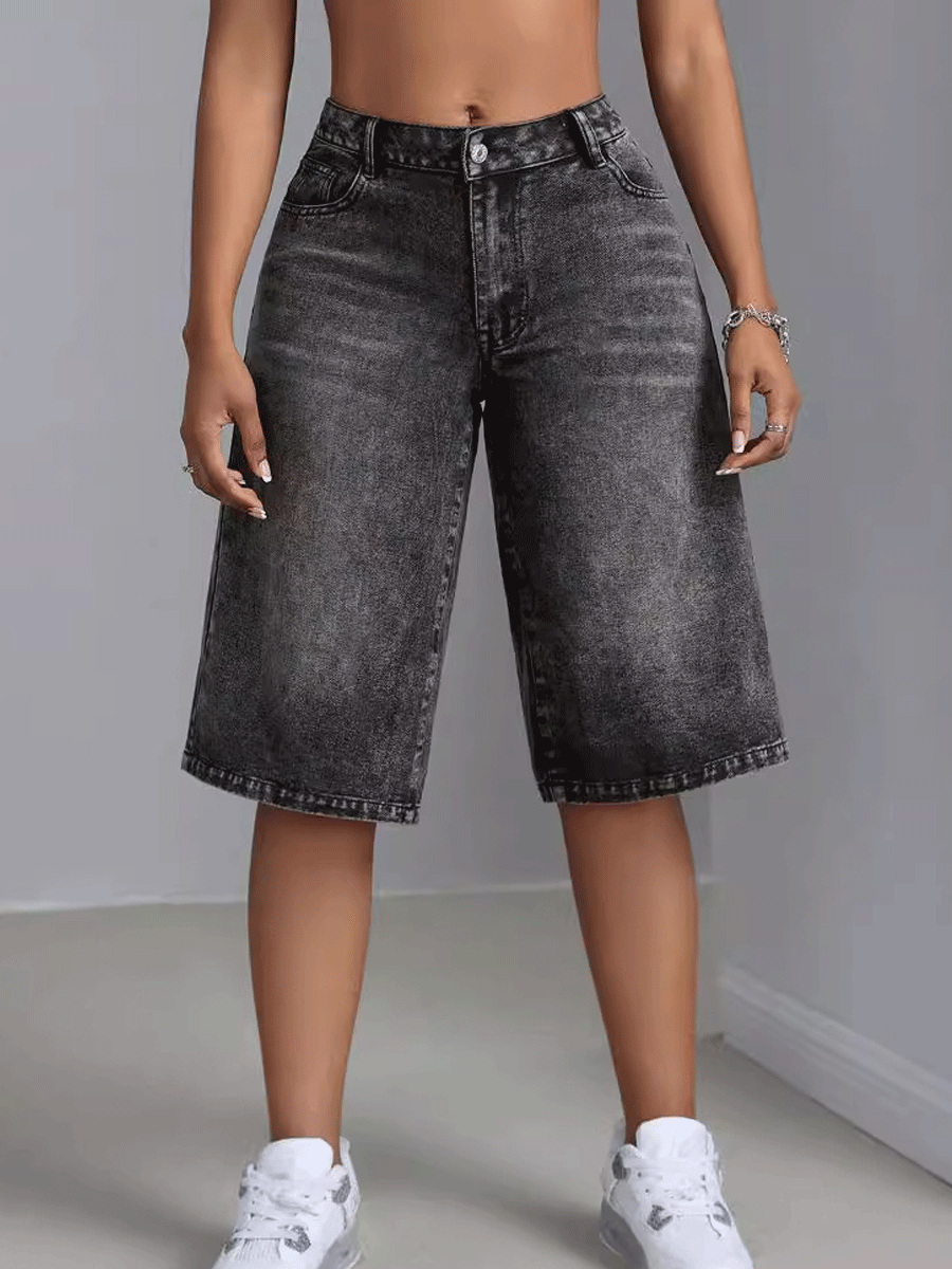 Fashion Breeches Denim Shorts