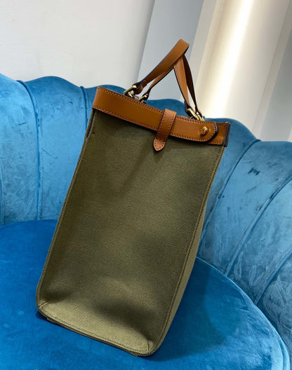FI Peekaboo x Tote Bag Khaki For Women, Bags 15.7in/40cm FF 8BH374