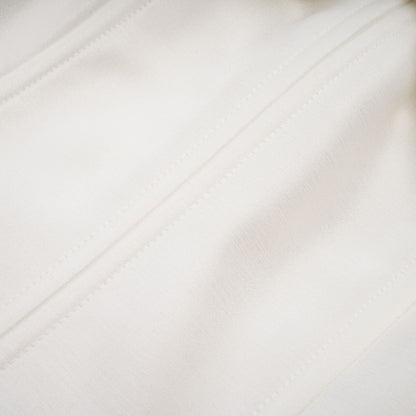 Elva white bowknot flared mini dress