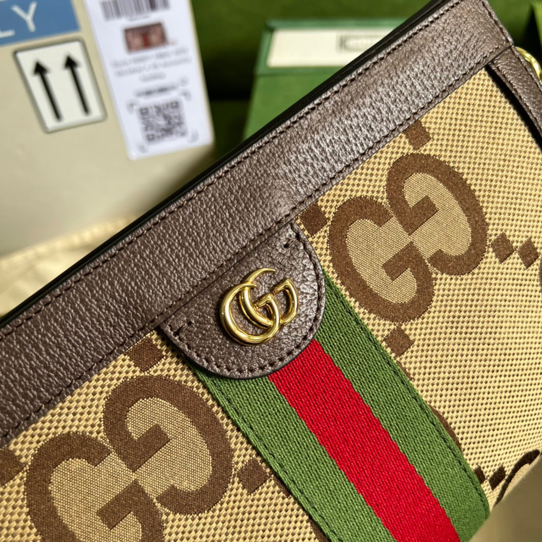 gg Ophidia Jumbo gg Small Shoulder Bag Brown For Women, Women&#8217;s Bags 10.2in/26cm gg ‎‎503877 UKMIG 2570
