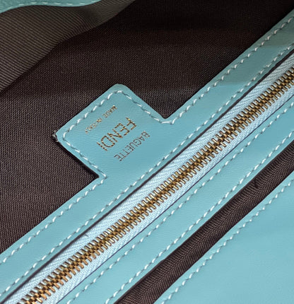 FI Baguette Teal For Women, Handbags, Shoulder And Crossbody Bags 10.6in/27cm FF 8BR600