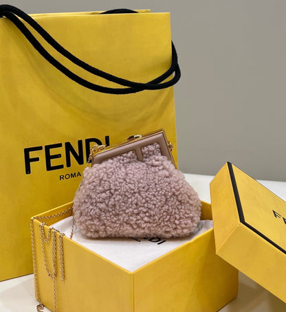 FI First Mini Pink Mink Bag For Woman 11.5cm/4in