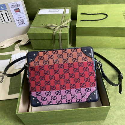 gg Multicolor Shoulder Bag In gg Multicolor Canvas For Women  9in/23cm gg  ‎626363