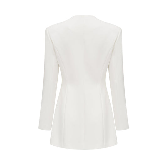 Fionnghuala White Crystal Embellished Mini Dress