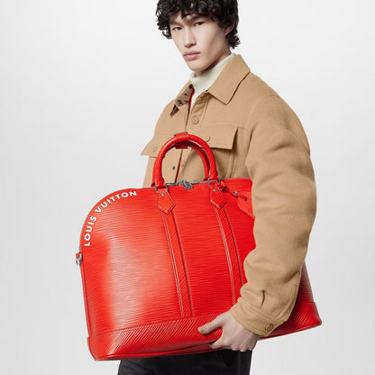 Louis Vuitton Alma Travel GM Bag Red For Men 25.2in/64cm M23717