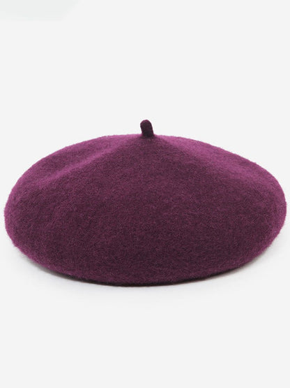 Fashionable Autumn And Winter Retro Wool Beret Hat