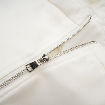 Lucie white floral-applique top