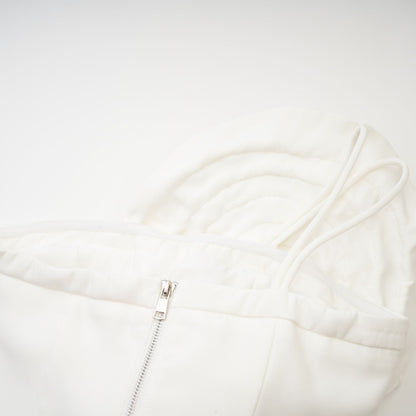 Lucie white floral-applique top
