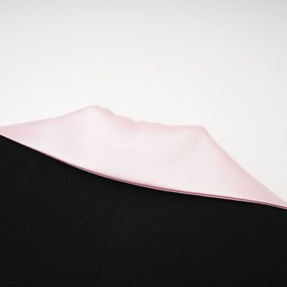 Uaine Black Two-Piece Jacket and Skirt Set