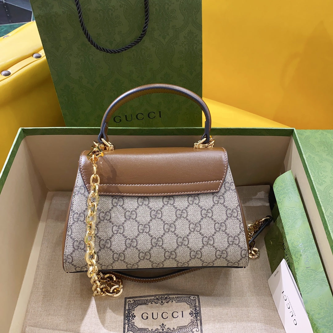gg Horsebit 1955 Mini Bag Brown For Women, Women&#8217;s Bags 8.7in/22cm gg ‎703848 9AAAJ 8563