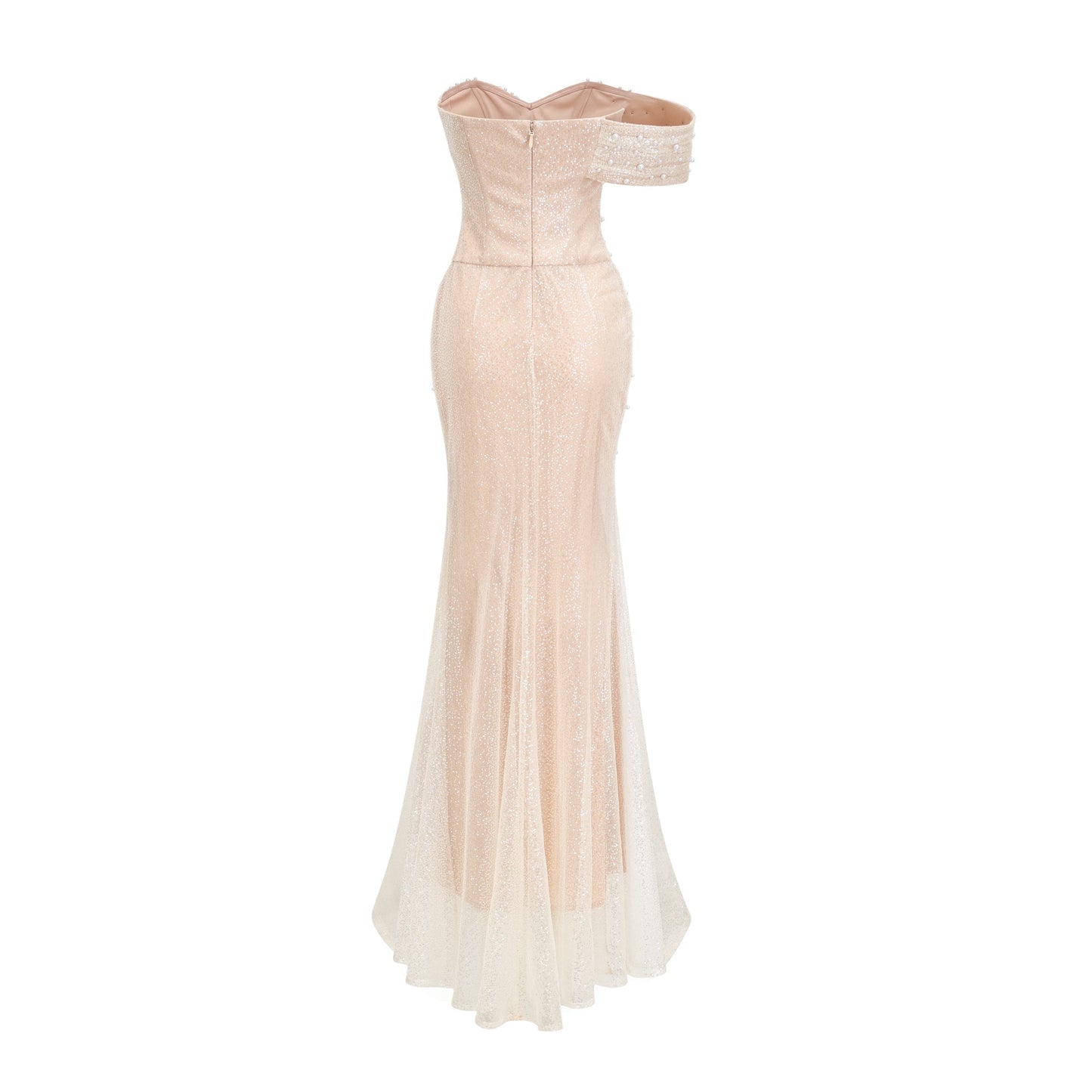 Sabine Faux Pearl Embellished Maxi Dress
