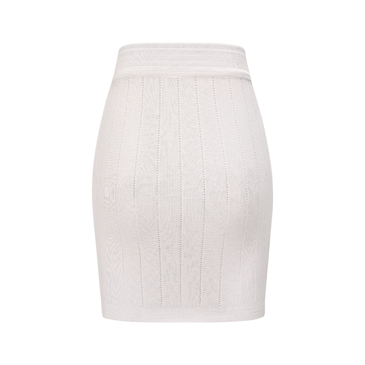 Button detailing knitted top & skirt matching set