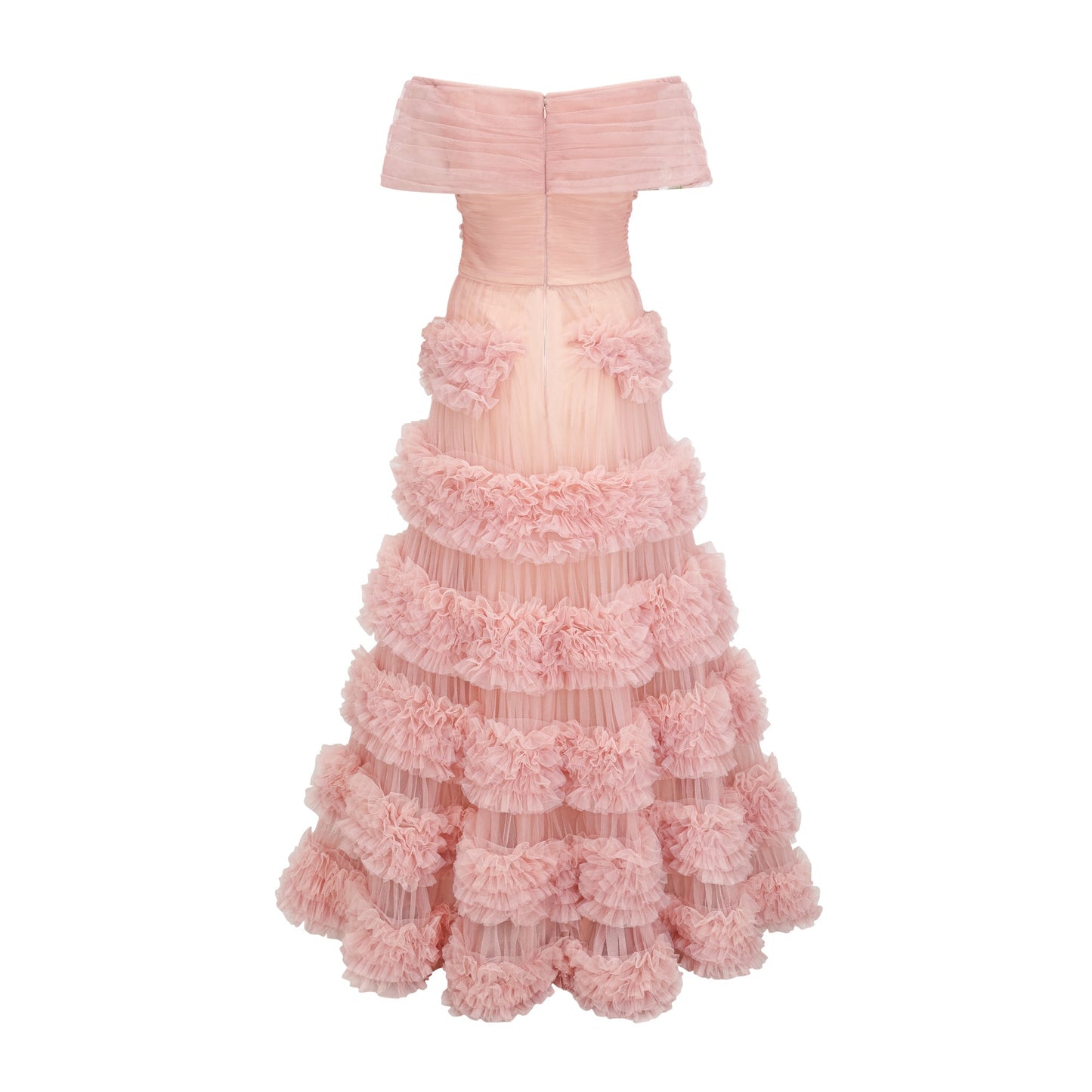Solène Pink Tiered Maxi Dress
