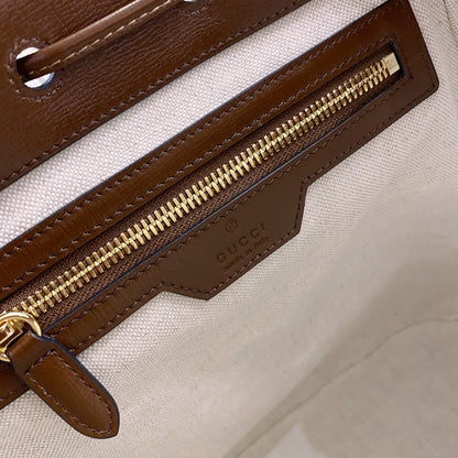 gg Backpack With Interlocking G Brown For Women, Women&#8217;s Bags 11.8in/30cm gg ‎
