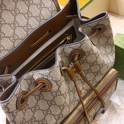 gg Backpack With Interlocking G Brown For Women, Women&#8217;s Bags 11.8in/30cm gg ‎