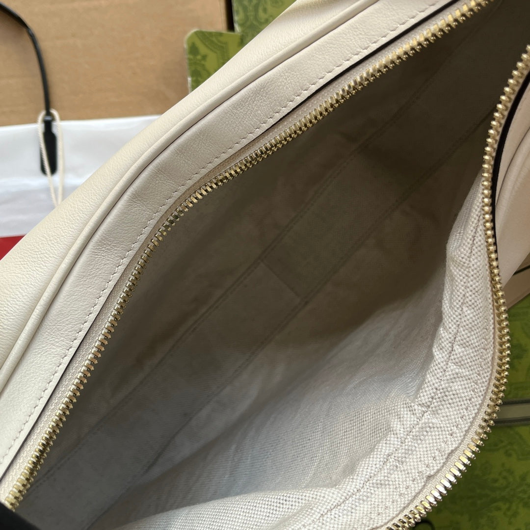 gg Atache Large Shoulder Bag White For Women, Women&#8217;s Bags 13.8in/35cm gg‎ ‎‎702823 UXWBG 9109