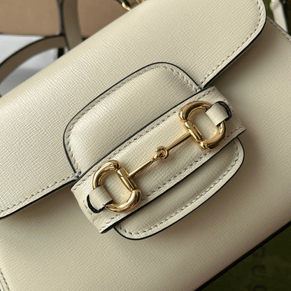 gg Ophidia gg Horsebit 1955 Mini Bag White For Women, Women&#8217;s Bags 8.6in/22cm gg