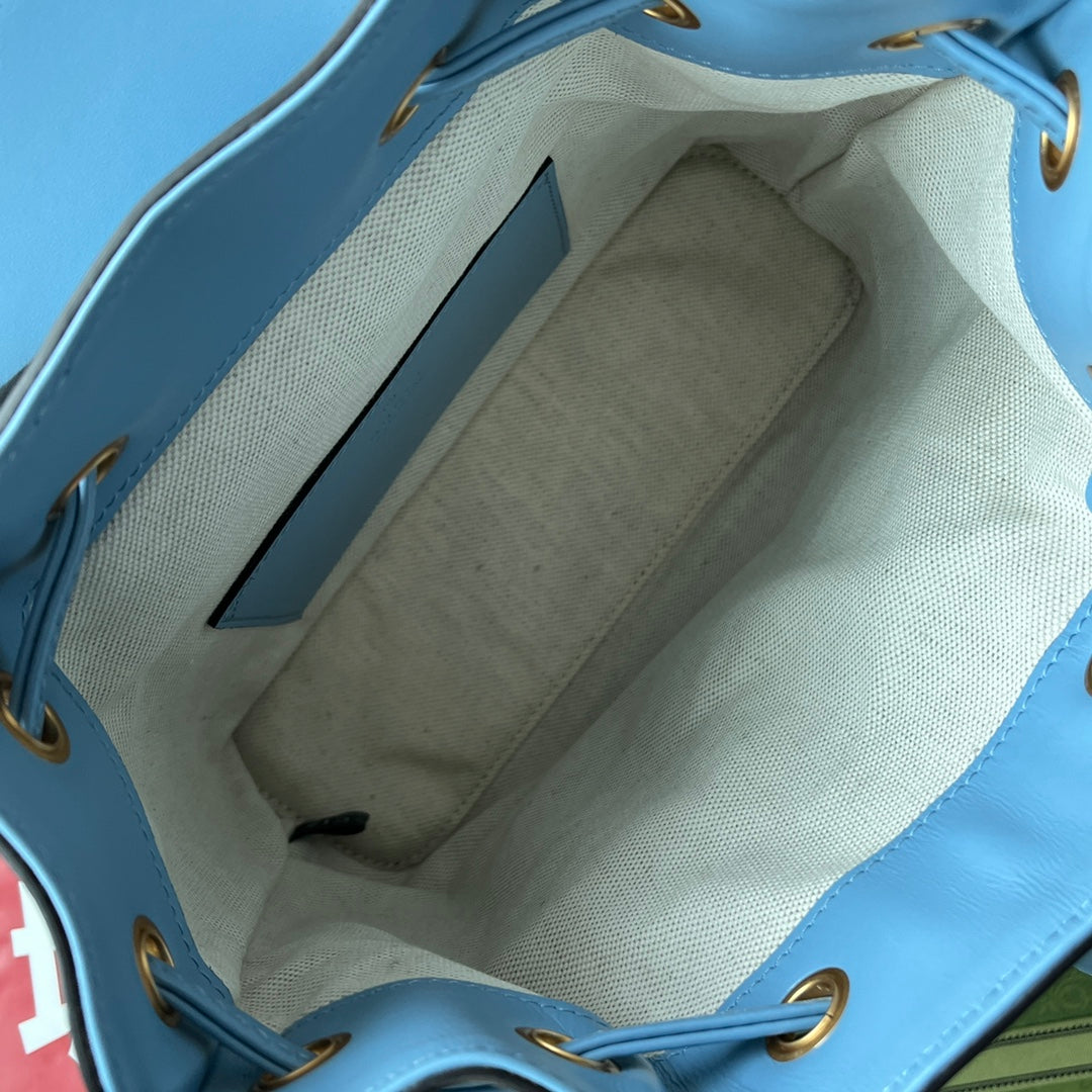 gg Bamboo Small Backpack Blue For Women, Women&#8217;s Bags 8.6in/22cm gg ‎‎702101 UZY0T 4338